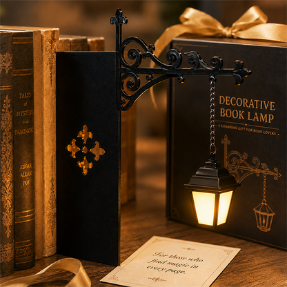 🎁🎁Mini luz de lectura estilo farola antigua