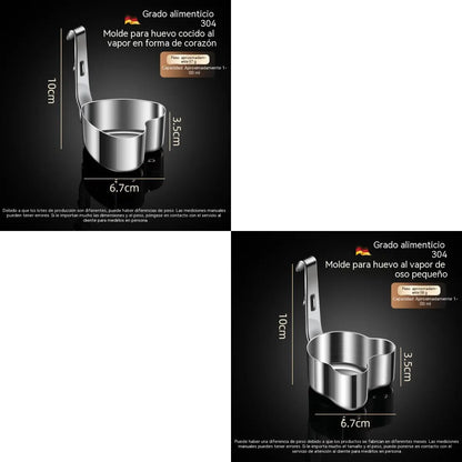 2 piezas 27 €- Molde de acero inoxidable 304 para huevos fritos