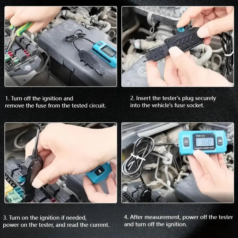 💥💥7🚗👍Comprobador de corriente portátil para automóviles