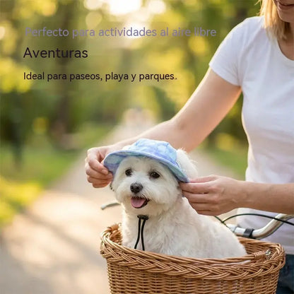 【Compra 1 y llévate 1 gratis】🐾 Gorro de pescador ajustable para mascotas (con orificios para las orejas): deja que tu mascota se sienta segura y cómoda al aire libre.