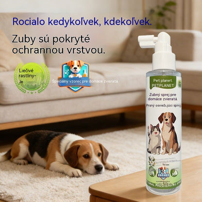 🐶【2 položky za 24 eur】🐱Sprej na ústnu hygienu pre domáce zvieratá dokáže osviežiť dych a odstrániť žltnutie a zubný kameň zo zubov.