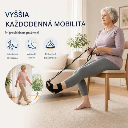 2 kusy za 23 €】Naťahovací pás a strečing väzov na jogu a fitness – priedušný a nastaviteľný popruh na členky a chodidlá, regeneráciu a flexibilitu