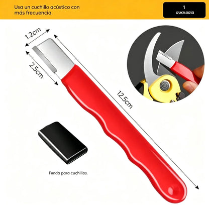 2 unidades 24 euros 🔪 Afilador portátil de cuchillos y tijeras para exteriores, afilador manual de alta velocidad