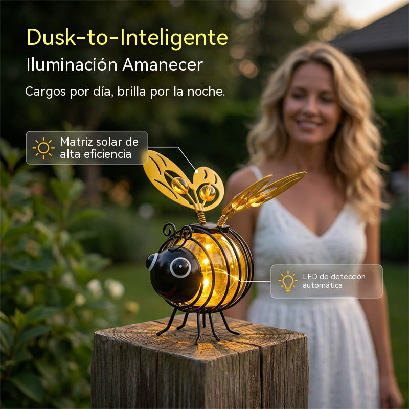 2 artículos por 29 €🌙🍃Lámpara colgante solar con forma de abeja: luz ámbar cálida, sin parpadeos, ideal para fiestas en el jardín, acampadas o habitaciones infantiles🌞🌜