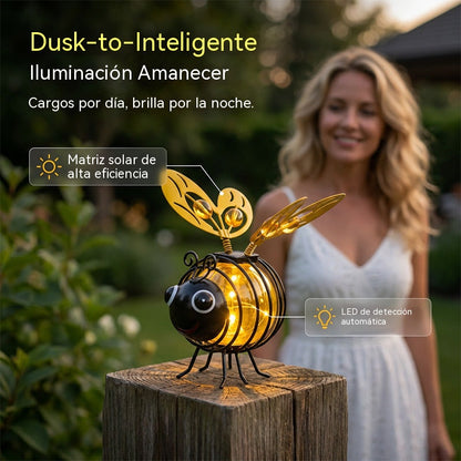 2 artículos por 29 €🌙🍃Lámpara colgante solar con forma de abeja: luz ámbar cálida, sin parpadeos, ideal para fiestas en el jardín, acampadas o habitaciones infantiles🌞🌜