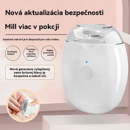 Automatický pilník na nehty 1, bezpečná a šetrná péče o nehty