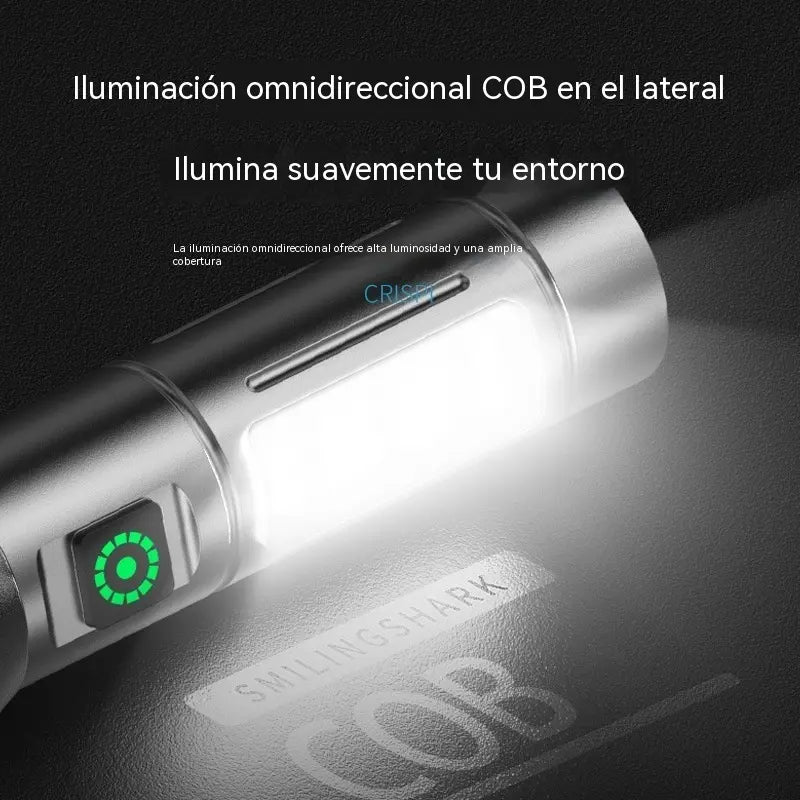 🔦 Večfunkcijska LED-svetilka s funkcijo povečave