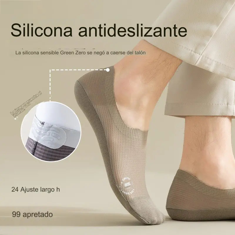🧦【6 pares】Calcetines invisibles transpirables de malla fina antideslizantes universales de 6 piezas