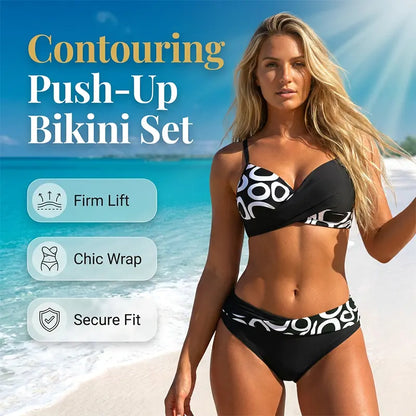 💞 Dámske dvojdielne push-up bikiny 🌊 Zvýraznia vaše krásne krivky, ponúkajú maximálne pohodlie a vyžarujú nadčasovú eleganciu.