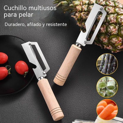 ✅Kupi 1 dobij 1 besplatno (2 artikla) 🧅🔪 Višenamjenska gulilica za kuhinju: Guli, reže povrće, otvara boce! 🔥