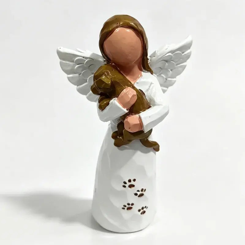 👼 Ángel esculpido y pintado a mano, Ángel de la Amistad