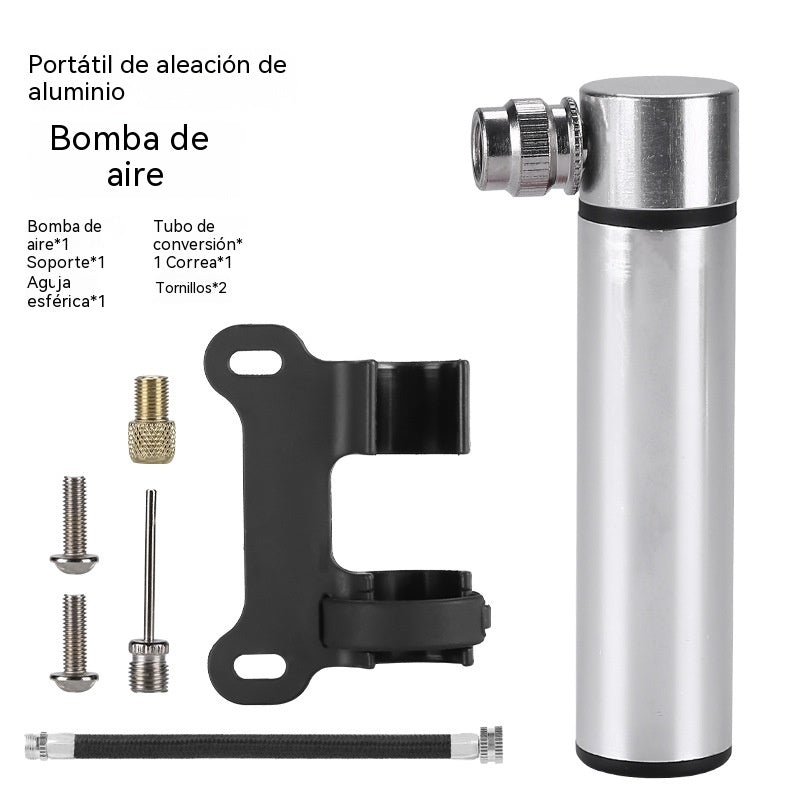 Minibomba de aire. Bomba de aire portátil para bicicleta de carretera. Bomba de aire universal de mano para baloncesto.
