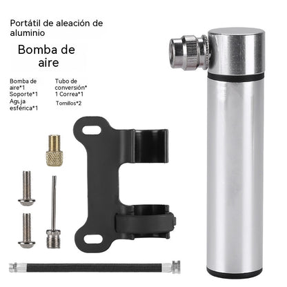 Minibomba de aire. Bomba de aire portátil para bicicleta de carretera. Bomba de aire universal de mano para baloncesto.