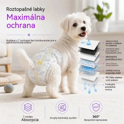 🐶 1 balenie po 10 kusov💧 Jednorazové plienky pre domáce zvieratá: super savé, priedušné a pohodlné, udržia vášho psa alebo mačku v suchu a šťastí 🐱✨