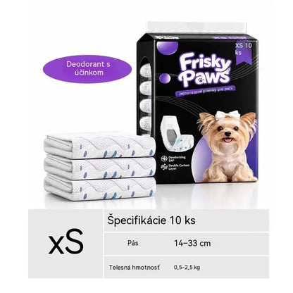 🐶 1 balenie po 10 kusov💧 Jednorazové plienky pre domáce zvieratá: super savé, priedušné a pohodlné, udržia vášho psa alebo mačku v suchu a šťastí 🐱✨