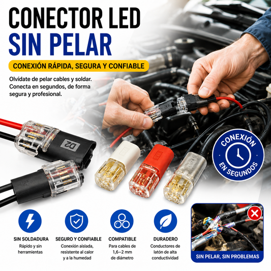 🥳 ¡50% de descuento! ⏰ 【1000 unidades en stock】 Conector de doble cable con hebilla de bloqueo, cierre de seguridad, antideslizante ⚡️