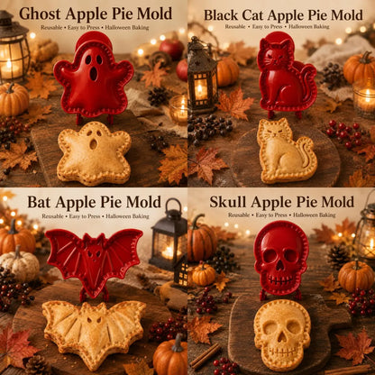 4 artículos 28€-🎃 Juego de moldes para minipasteles de Halloween: 8 diseños espeluznantes para una repostería festiva y sencilla