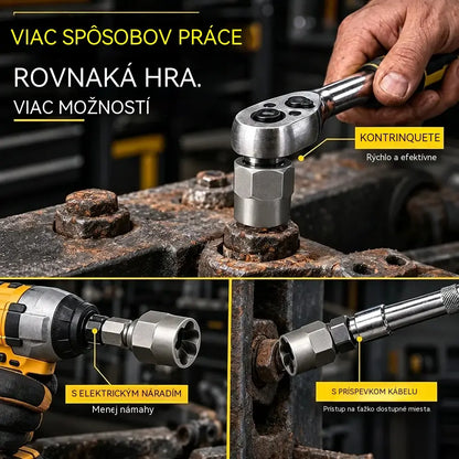 🔧 14-dielna súprava hlavíc na vyťahovanie skrutiek a matíc | Protišmykové hlavice na zhrdzavené, poškodené alebo strhnuté spojovacie prvky