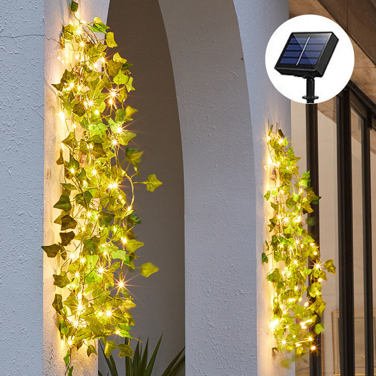 💡💡Luces LED verdes con forma de vid para la decoración del hogar.