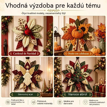 🎇🎄Prešívaná súprava na šitie na zavesenie na vianočné dvere (7 vzorov)
