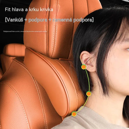 🛡️🚗Ergonomický vankúš do auta z pamäťovej peny – uvoľňuje napätie v oblasti krku a ramien; jazdite bez únavy! 💪😌