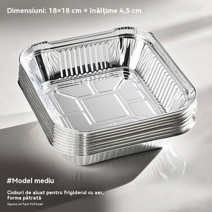 【30%OFF】[50 piezas] Bandeja para hornear para freidora de aire, bandeja de papel de aluminio