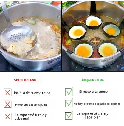 🍳 ¡50% de descuento! 🥚 Molde de silicona para huevos duros 2026 | Revestimiento antiadherente, fácil desmolde.