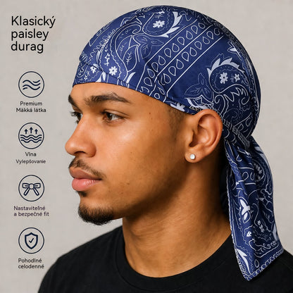 🏝【Praktická sada - 5 kusov】Elegantná čiapka/šál vo vintage štýle vyrobená z priedušného hodvábu.