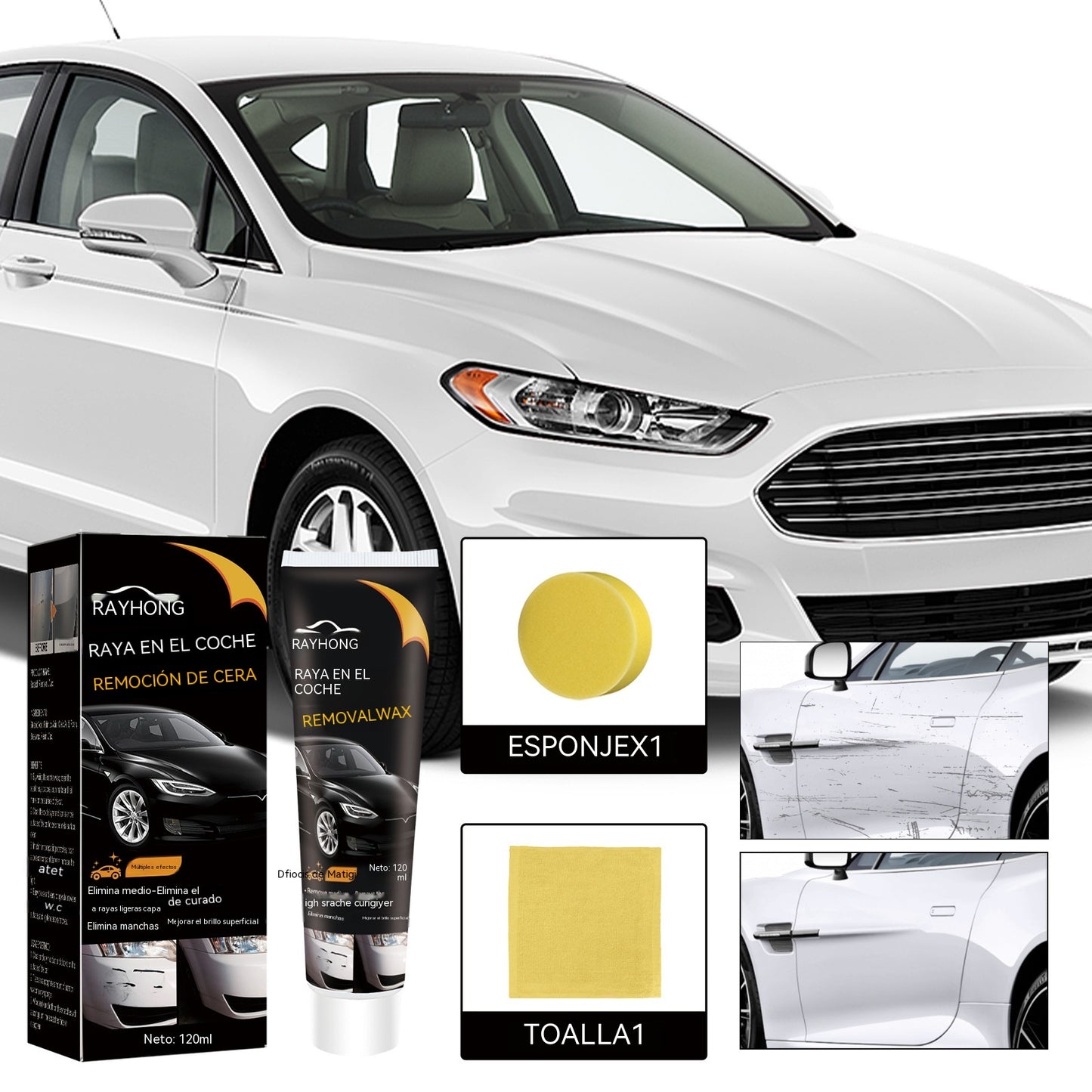 2 piezas 26€🚗🚗Cera para arañazos de coche: un producto de reparación fabuloso.