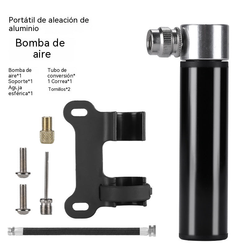 Minibomba de aire. Bomba de aire portátil para bicicleta de carretera. Bomba de aire universal de mano para baloncesto.