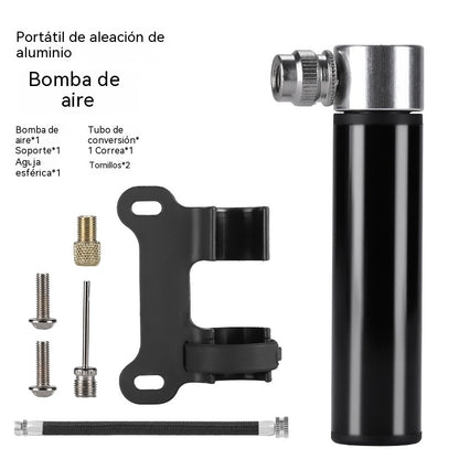 Minibomba de aire. Bomba de aire portátil para bicicleta de carretera. Bomba de aire universal de mano para baloncesto.
