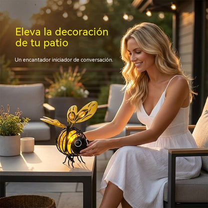 🐝 Lámpara colgante solar para jardín con forma de abeja