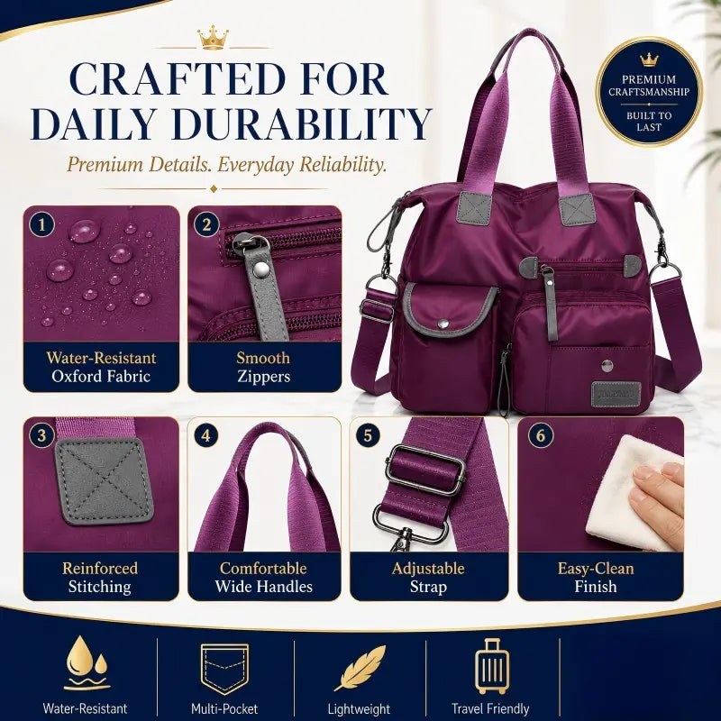 Bolso tote impermeable de gran capacidad para mujer