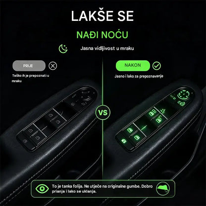🚗 Fluorescentne naljepnice za gumbe u automobilu | Trenutačno pronađite kontrole čak i noću
