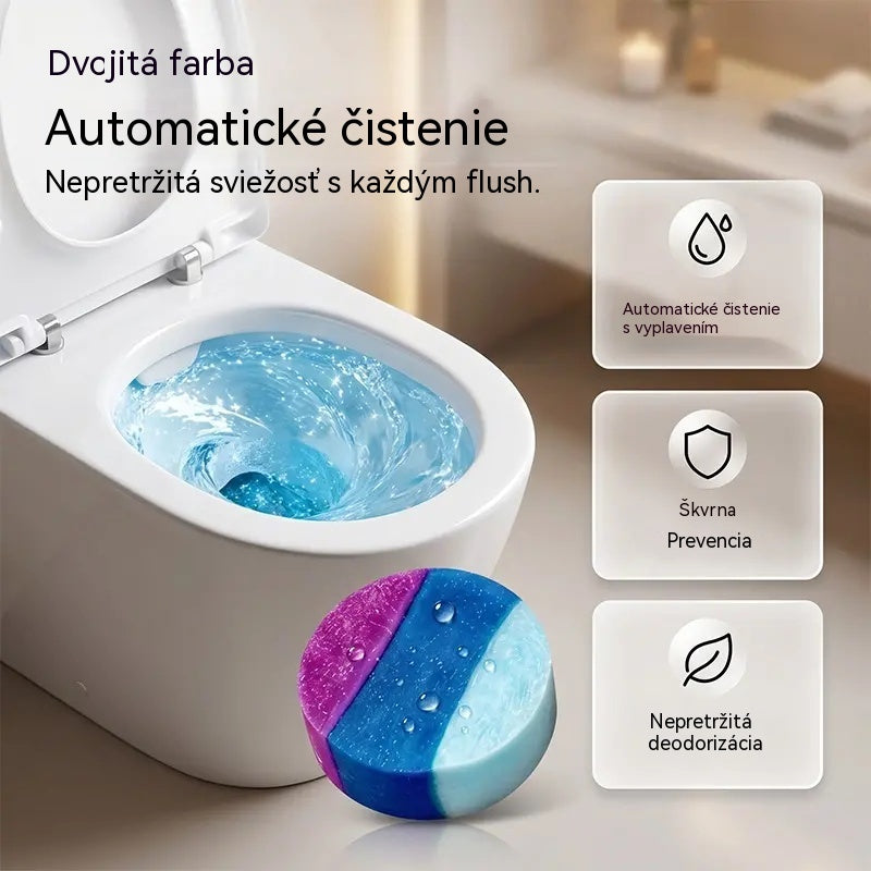 💖5 balení za iba 22 eur✨🚽Čistiace tablety do záchodu s vôňou gardénie: tri farby, tri účinky, odstraňovanie škvŕn, dlhotrvajúca vôňa.