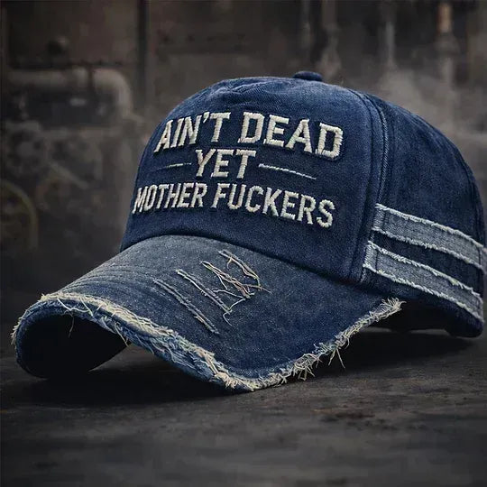 Gorra de camionero vintage "Aún no estoy muerto"