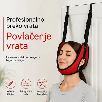 Uređaj za trakciju vratne vratne kralježnice preko vrata za ublažavanje bolova u vratu