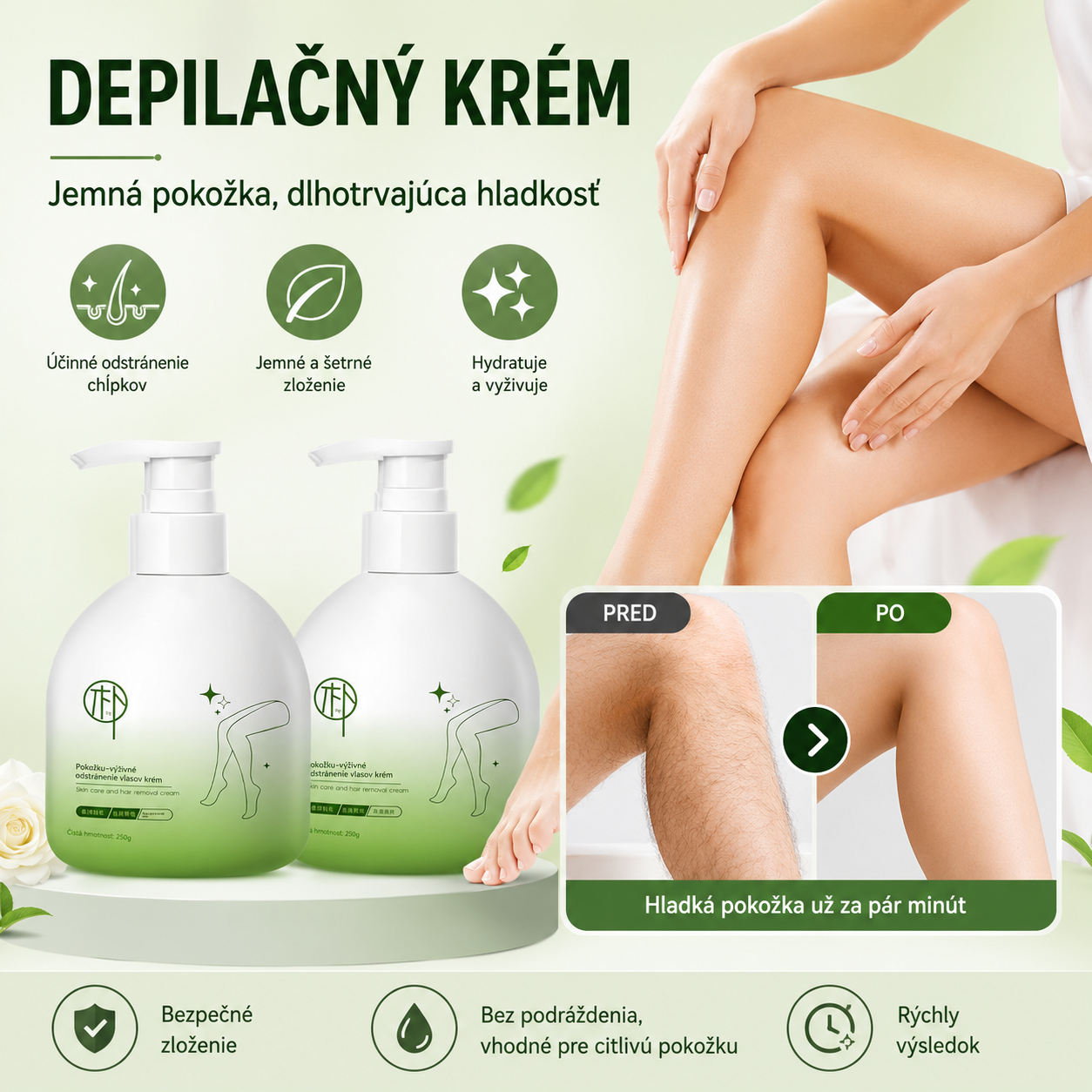 ✨Jemná a k pokožce šetrná sada na odstraňování chloupků | Časově omezená nabídka🎁
