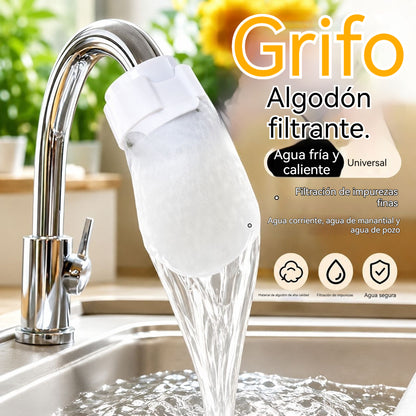 50 piezas🔥Producto más vendido🔥 Filtro para grifo: evita salpicaduras y óxido. Fácil instalación, agua más limpia 🚿💧