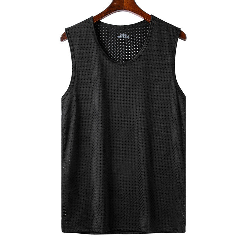 🔥🔥【2 piezas】【30-120kg】Camiseta informal de seda helada para hombre ✅ Ligera, transpirable y de secado rápido.