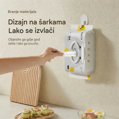 【2 vrećice, ukupno 200 komada】Jednokratna ambalaža od folije za hranu, kliznog tipa, s poklopcem na preklop za brtvljenje i zaštitu od prašine i insekata, za pohranu.