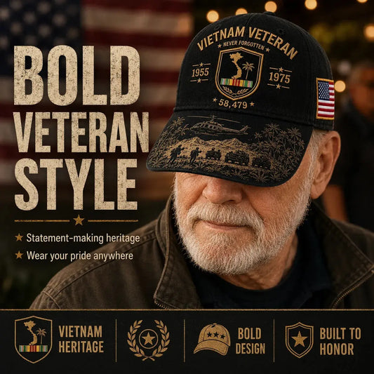 🏆Último día de promoción: ¡45% de descuento! 🏜️ Gorra conmemorativa para veteranos de la Guerra del Golfo – Gorra de veterano con el escudo del desierto