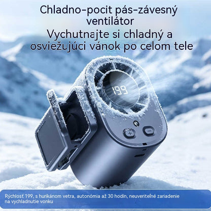 🌀❄Nový vysokokapacitný USB ventilátor s digitálnym LED displejom do auta a vonkajšieho prostredia