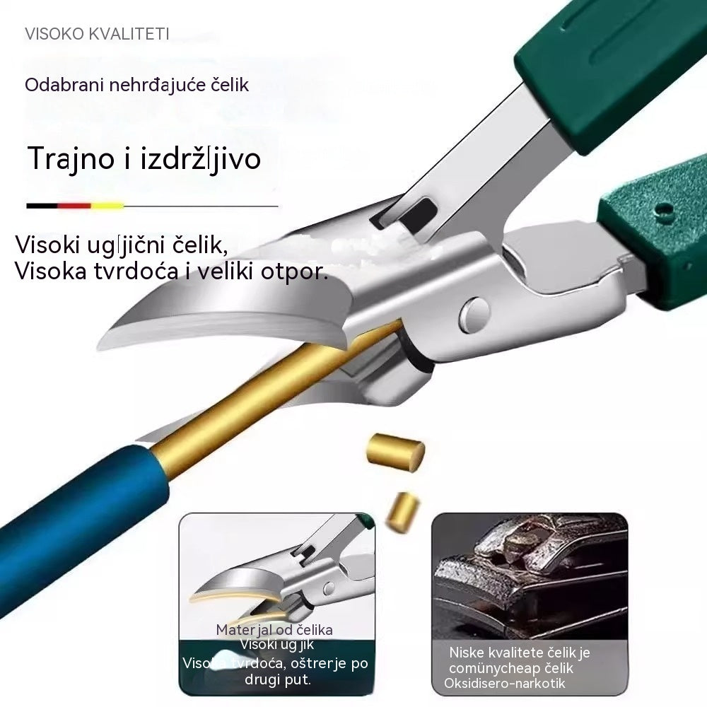 🔥 Škare za nokte otporne na prskanje, oštrica pod kutom od 25° (set od 3 dijela)
