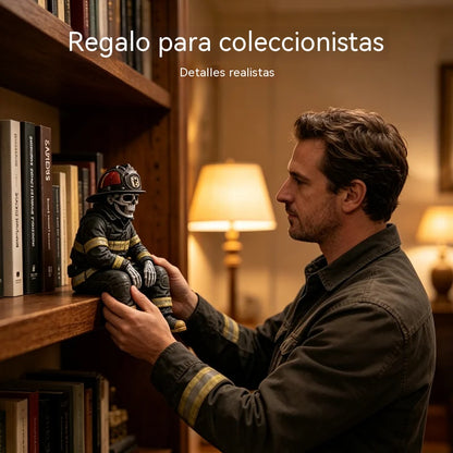 💀🚒Figura de calavera de bombero
