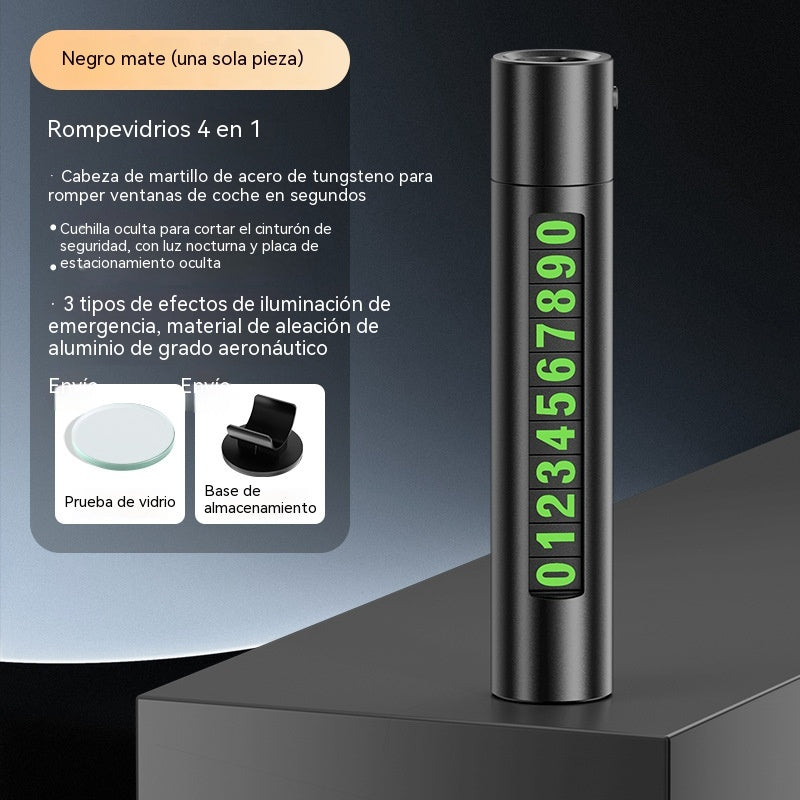 👍👍Rompecristales para coche, martillo de seguridad de emergencia 4 en 1