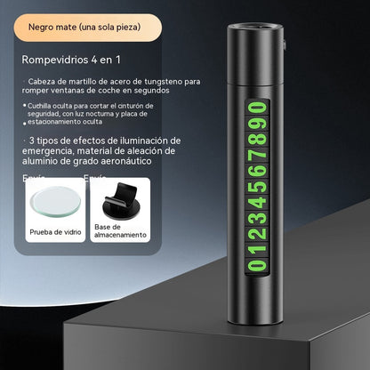 👍👍Rompecristales para coche, martillo de seguridad de emergencia 4 en 1