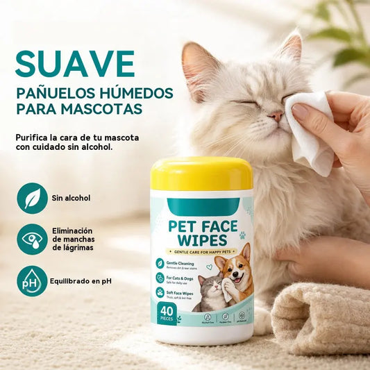 🐶 ✨Toallitas suaves para eliminar manchas de lágrimas de mascotas