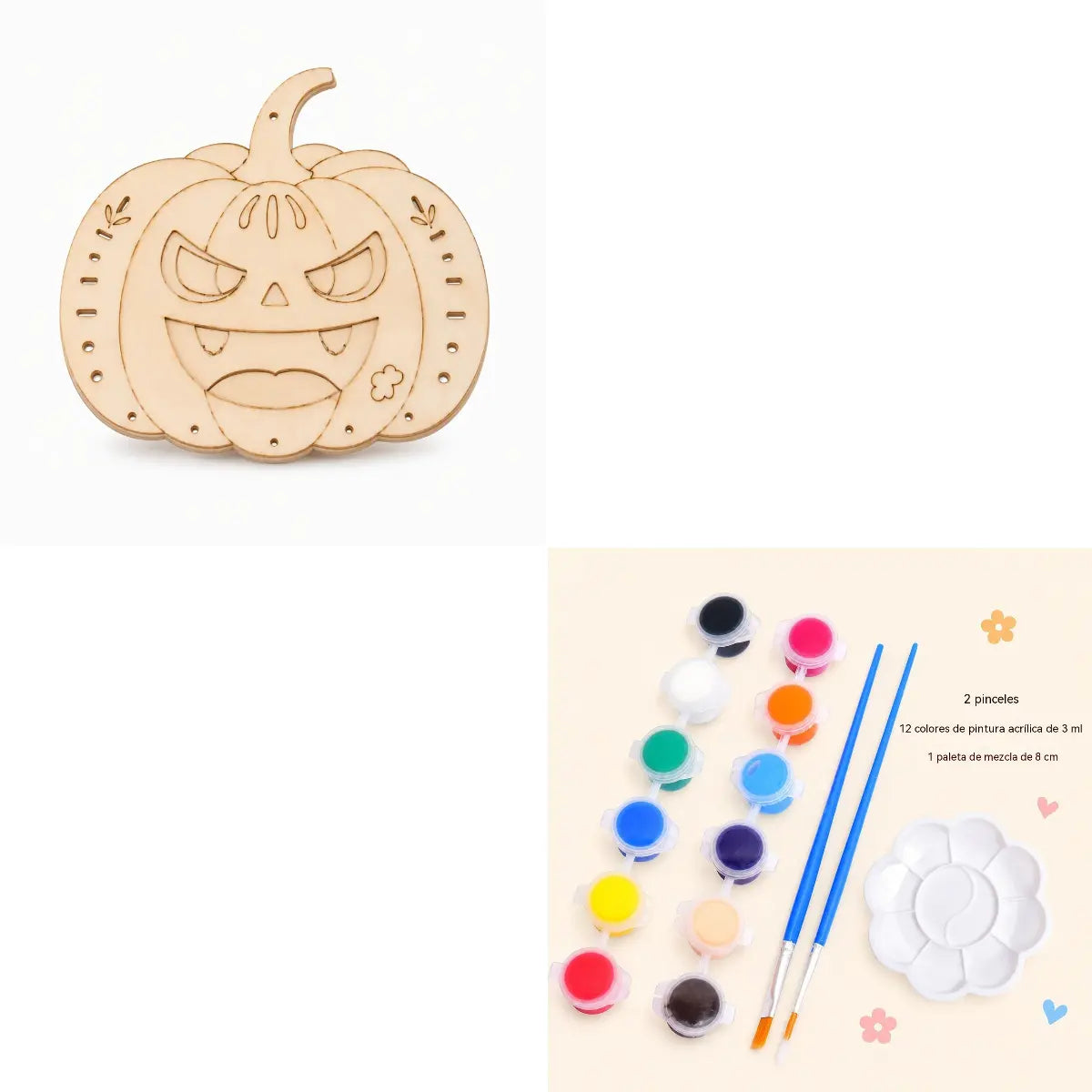 🎃 ¡A mitad de precio! 🪵 Kit de manualidades de calabazas de madera: campanillas de viento de Halloween para hacer tú mismo ✨