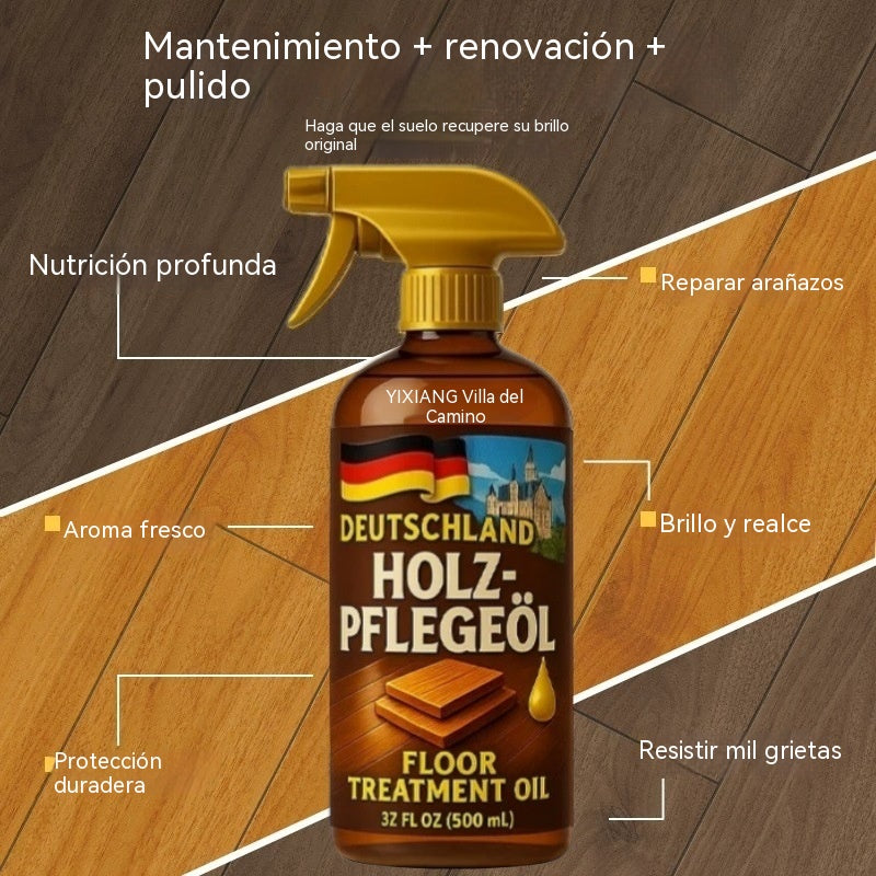 🥇🥇Aceite-cera natural de origen vegetal para el mantenimiento de suelos: repara arañazos, restaura el brillo, es antideslizante e inodoro.